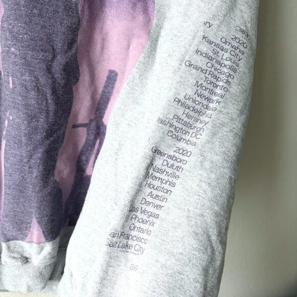 Post Malone 2020 Tour Vintage Hanes Crewneck Sweatshirt Adult Small - Picture 4 of 5